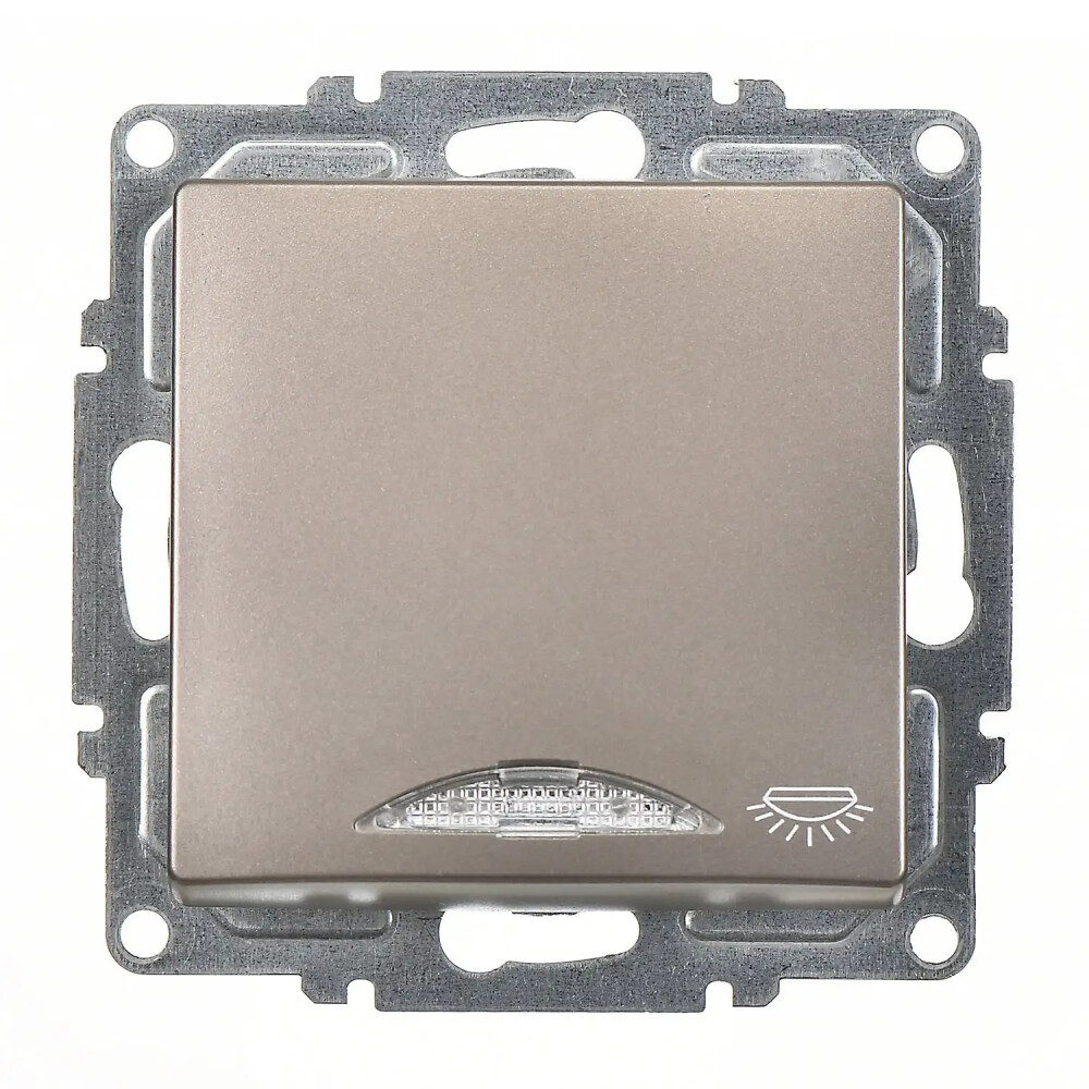 Visage Işıklı Liht, Mocha (Mekanizma + Tuş/Kapak) - Günsan Elektrik