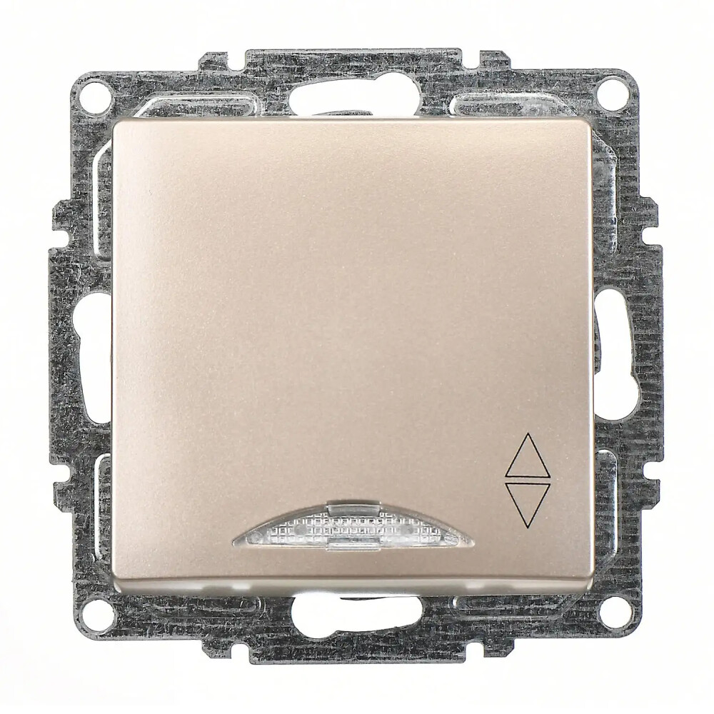 Visage Işıklı Vavien, Metalik Bej (Mekanizma + Tuş/Kapak) - Günsan Elektrik