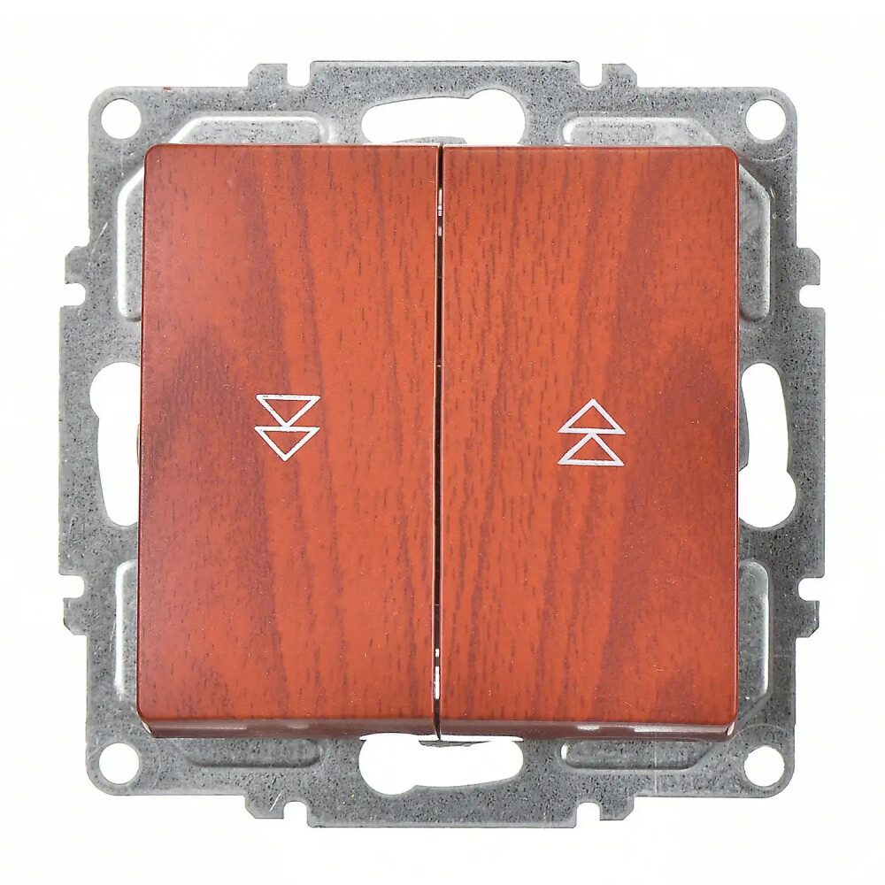 Visage Jaluzi Kumanda Anahtarı (İki Düğmeli), Kiraz (Mekanizma + Tuş/Kapak) - Günsan Elektrik