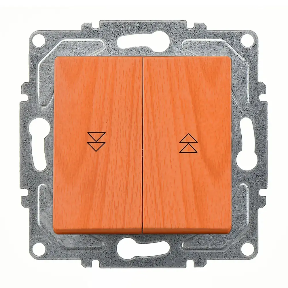 Visage Jaluzi Kumanda Anahtarı (İki Düğmeli), Meşe (Mekanizma + Tuş/Kapak) 