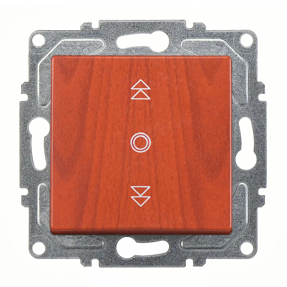 Visage Jaluzi Kumanda Anahtarı (Tek Düğmeli), Kiraz (Mekanizma + Tuş/Kapak) - Günsan Elektrik