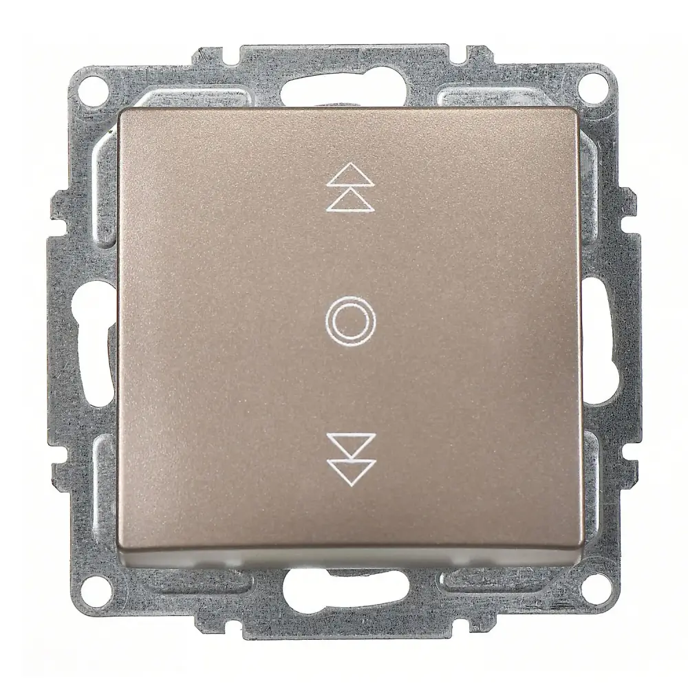 Visage Jaluzi Kumanda Anahtarı (Tek Düğmeli), Mocha (Mekanizma + Tuş/Kapak) - 1