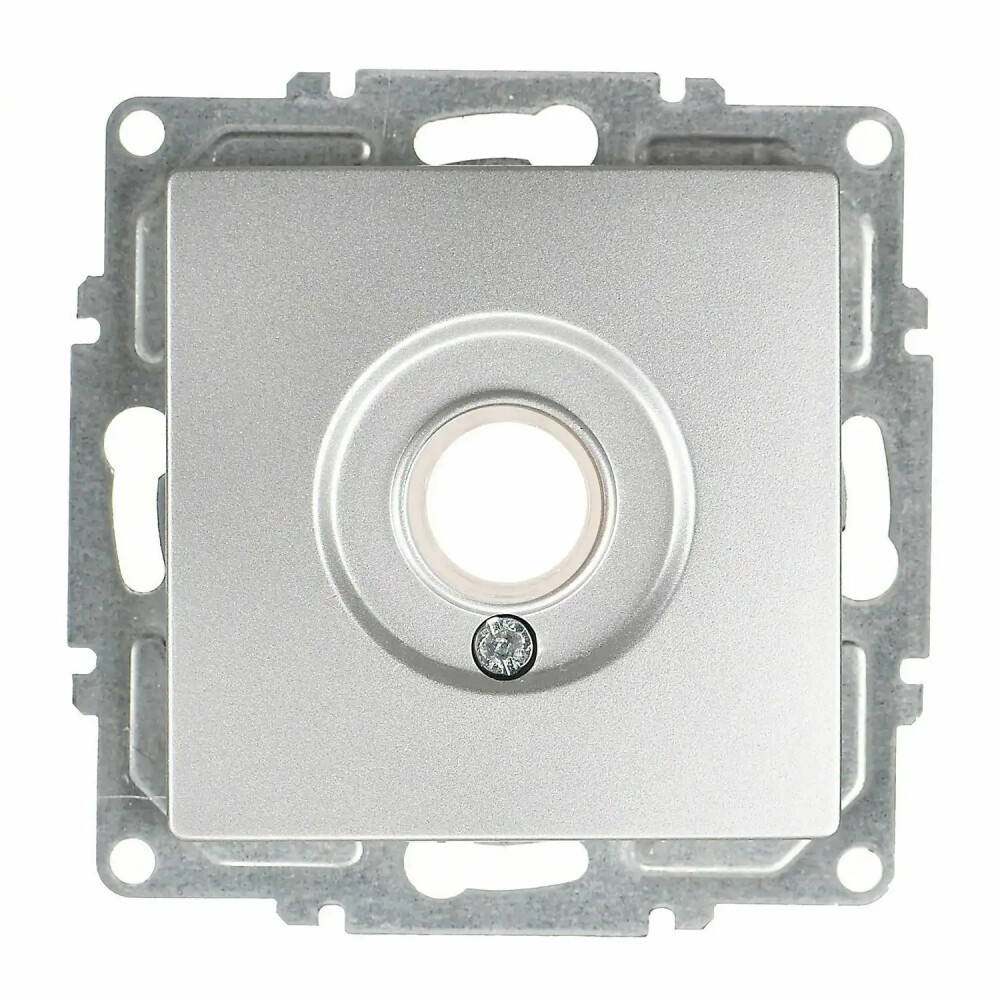 Visage Kablo Çıkışı, Gümüş (Mekanizma + Tuş/Kapak) - Günsan Elektrik