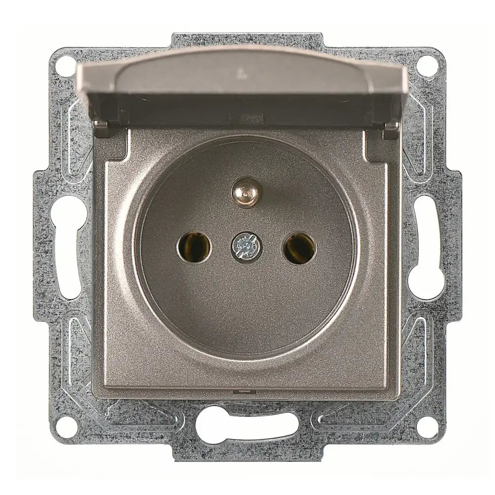 Visage Kapaklı UPS Priz (klipsli), Mocha (Mekanizma + Tuş/Kapak) - 1