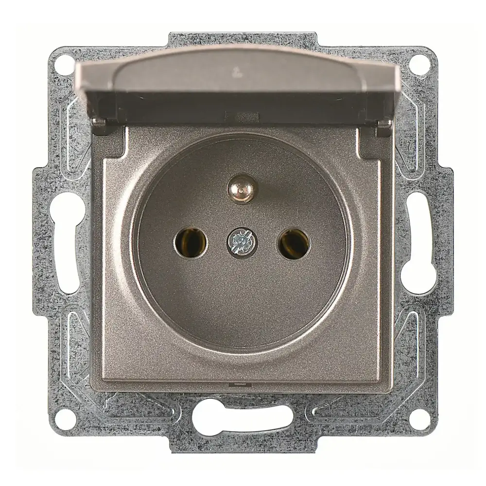 Visage Kapaklı UPS Priz, Mocha (Mekanizma + Tuş/Kapak) - 1