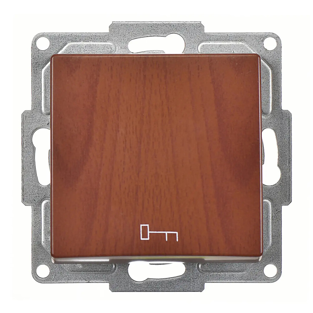 Visage Kapı Otomatiği, Ceviz (Mekanizma + Tuş/Kapak) - Günsan Elektrik