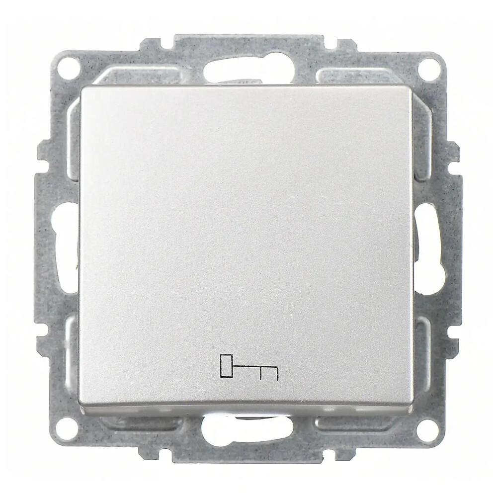 Visage Kapı Otomatiği, Gümüş (Mekanizma + Tuş/Kapak) - Günsan Elektrik