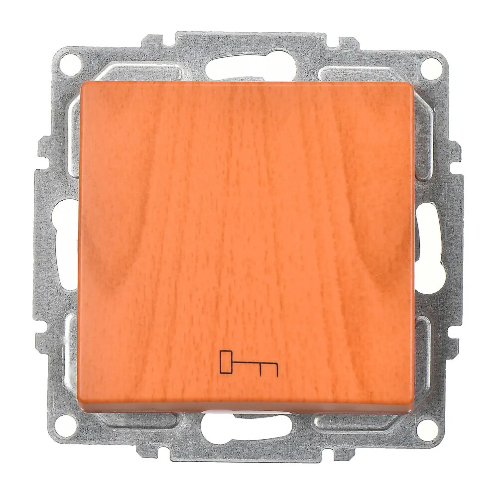 Visage Kapı Otomatiği (klipsli), Meşe (Mekanizma + Tuş/Kapak) - Günsan Elektrik