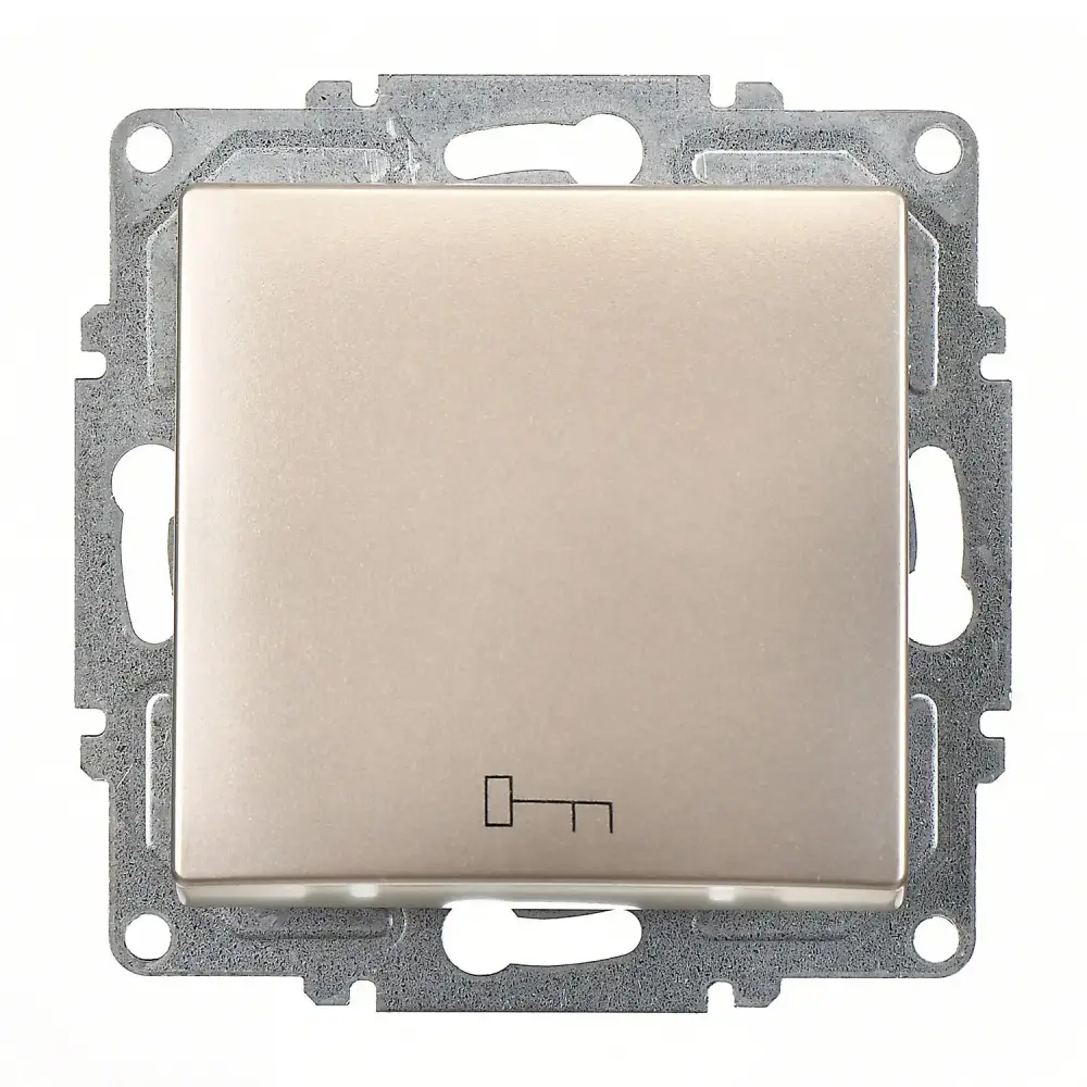 Visage Kapı Otomatiği (klipsli), Metalik Bej (Mekanizma + Tuş/Kapak) - 1