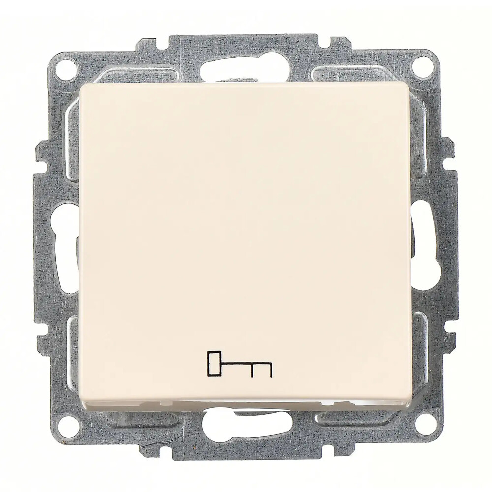 Visage Kapı Otomatiği, Krem (Mekanizma + Tuş/Kapak) - Günsan Elektrik