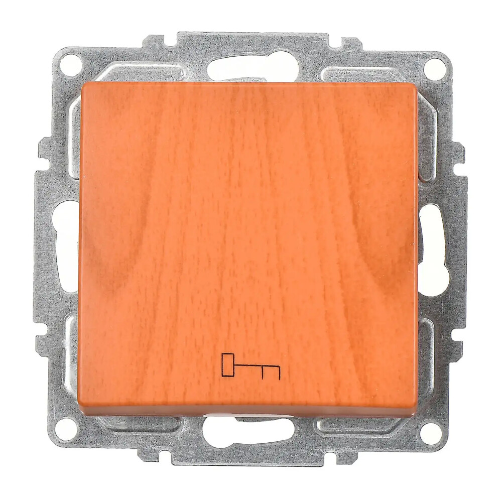 Visage Kapı Otomatiği, Meşe (Mekanizma + Tuş/Kapak) - Günsan Elektrik