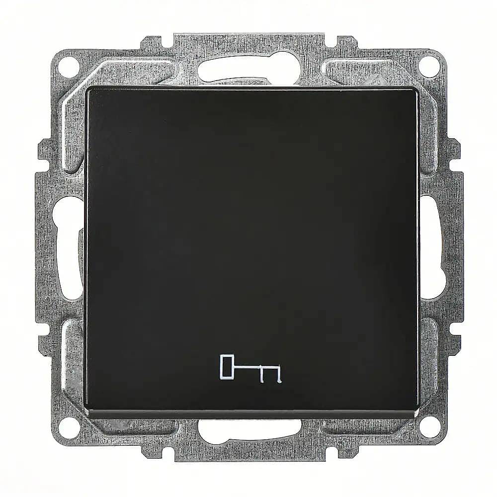 Visage Kapı Otomatiği, Metalik Siyah (Mekanizma + Tuş/Kapak) - 1