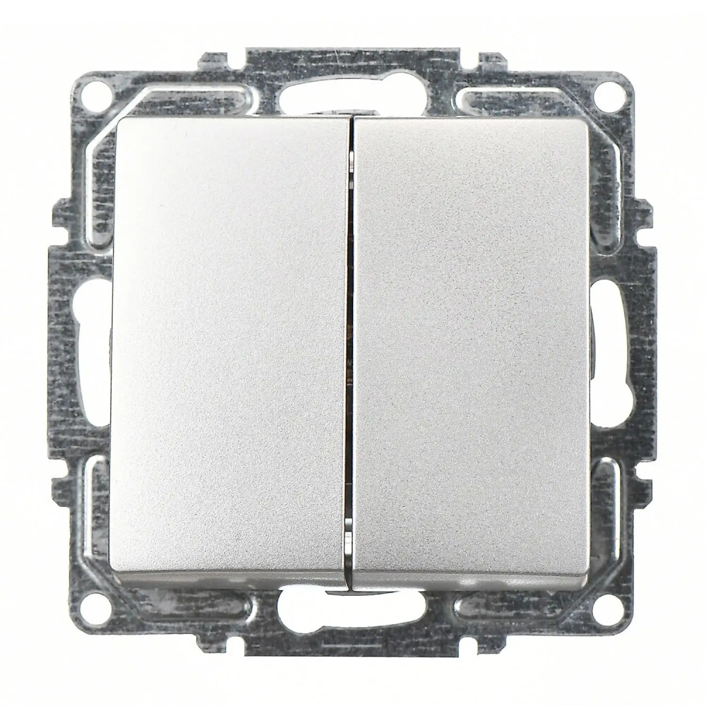 Visage Komütatör, Gümüş (Mekanizma + Tuş/Kapak) - Günsan Elektrik