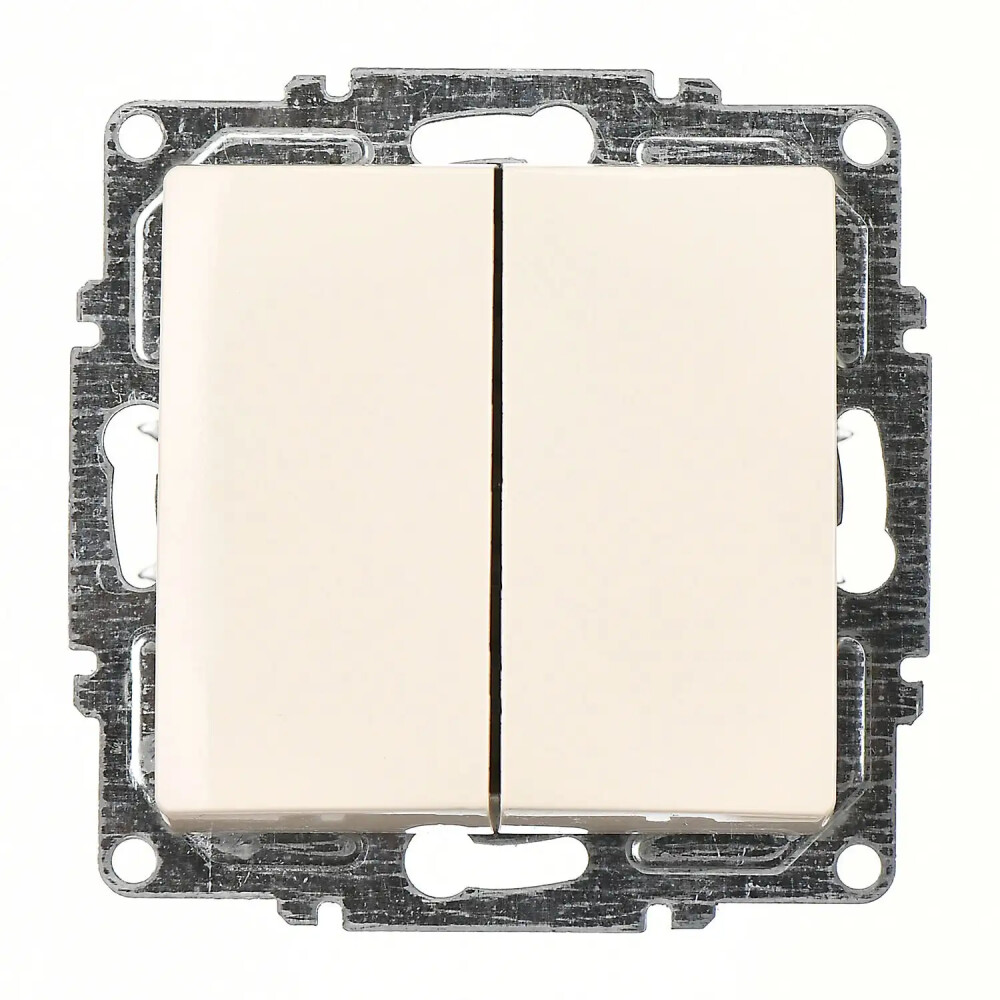 Visage Komütatör, Krem (Mekanizma + Tuş/Kapak) - Günsan Elektrik