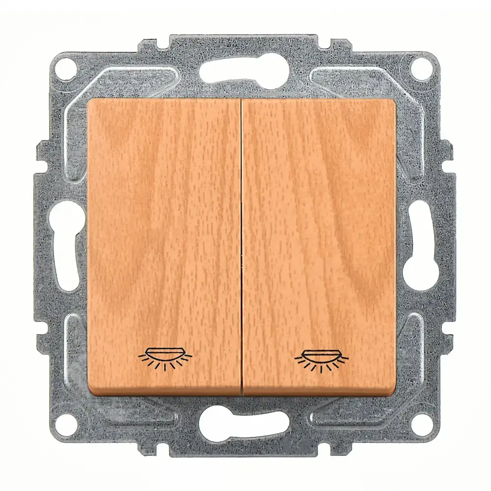 Visage Komütatör Liht, Akçaağaç (Mekanizma + Tuş/Kapak) - 1