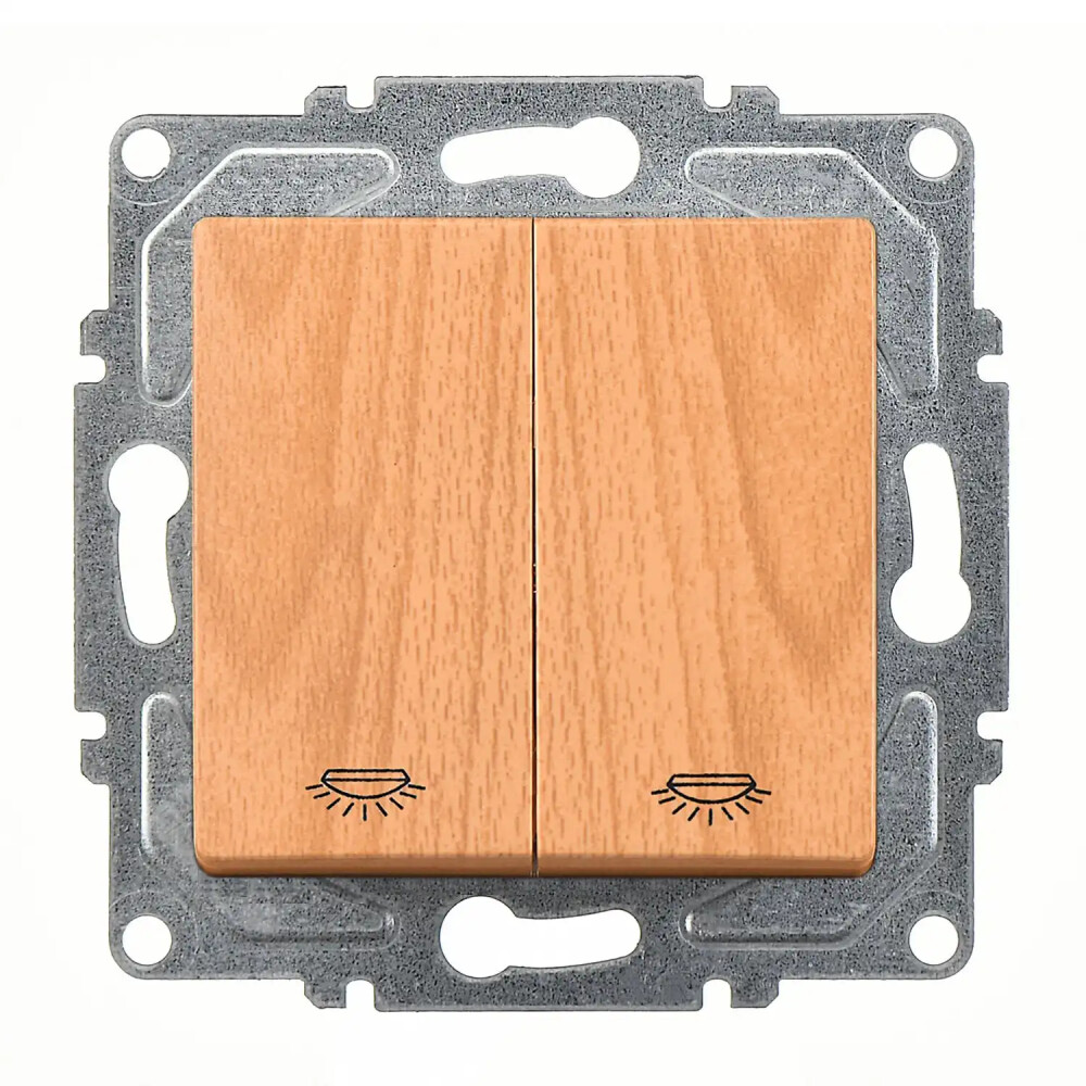 Visage Komütatör Liht, Akçaağaç (Mekanizma + Tuş/Kapak) - Günsan Elektrik