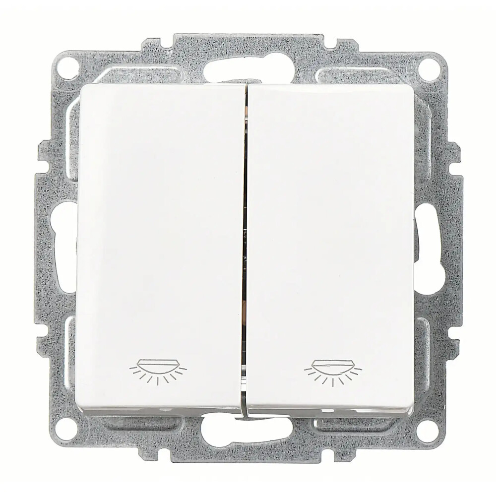 Visage Komütatör Liht, Beyaz (Mekanizma + Tuş/Kapak) - Günsan