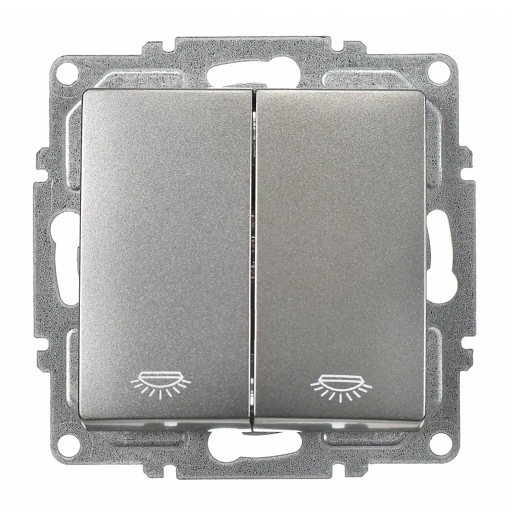 Visage Komütatör Liht, Füme (Mekanizma + Tuş/Kapak) - 1