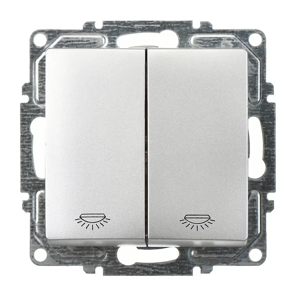 Visage Komütatör Liht, Gümüş (Mekanizma + Tuş/Kapak) 