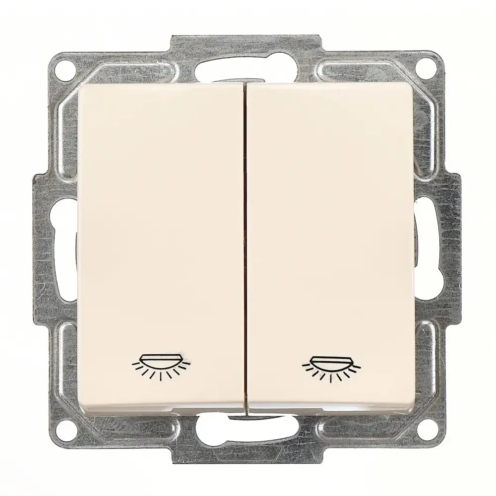 Visage Komütatör Liht, Krem (Mekanizma + Tuş/Kapak) - 1