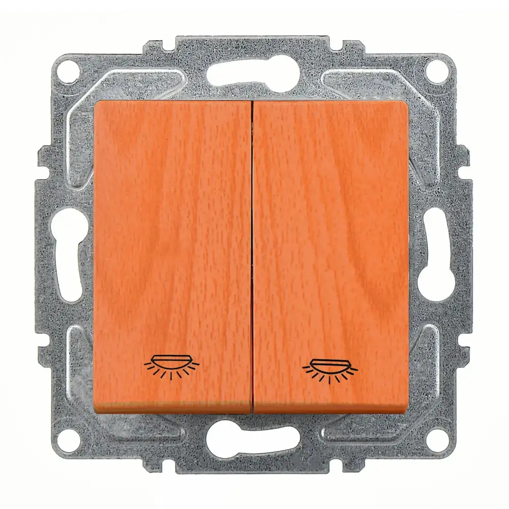 Visage Komütatör Liht, Meşe (Mekanizma + Tuş/Kapak) - 1