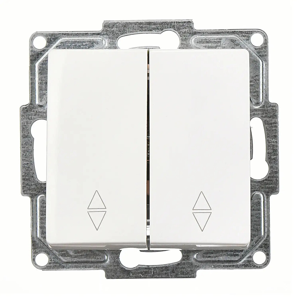 2 Gang 2 Way Switch, White - Günsan Elektrik