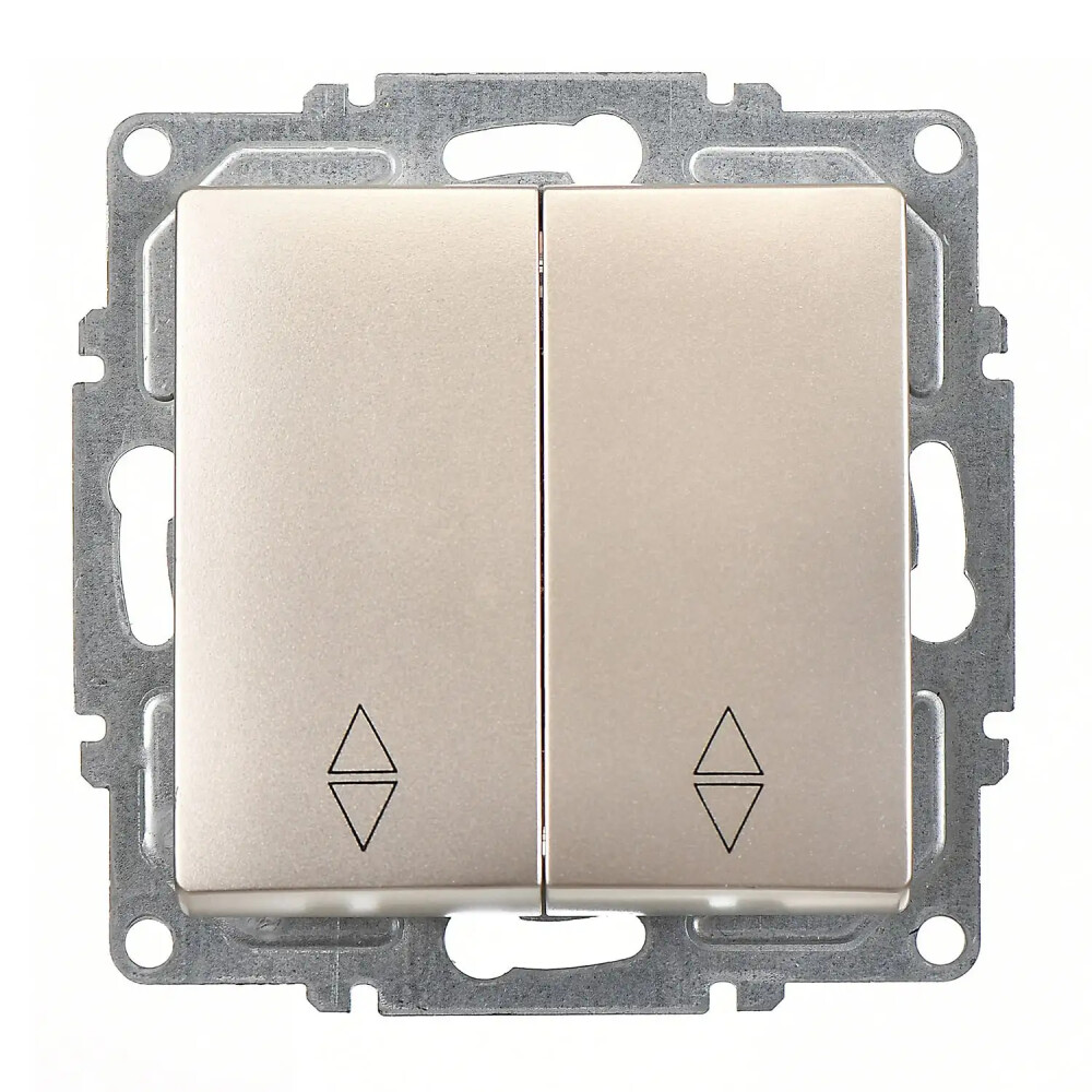 Visage Komütatör Vavien, Metalik Bej (Mekanizma + Tuş/Kapak) - Günsan Elektrik