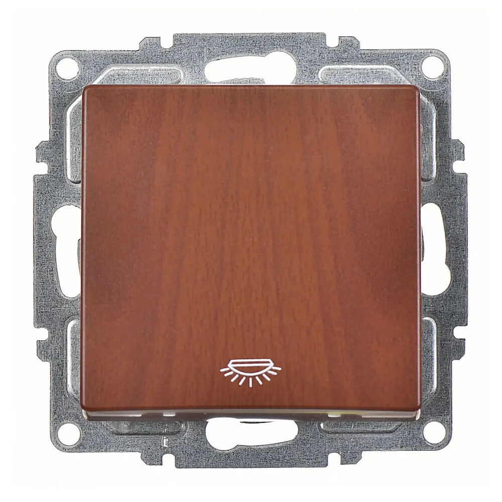 Visage Liht (klipsli), Ceviz (Mekanizma + Tuş/Kapak) - Günsan Elektrik