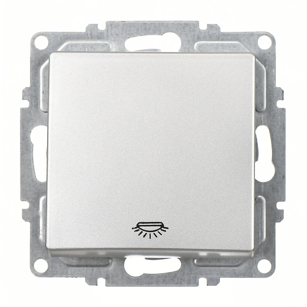 Visage Liht (klipsli), Gümüş (Mekanizma + Tuş/Kapak) - Günsan Elektrik