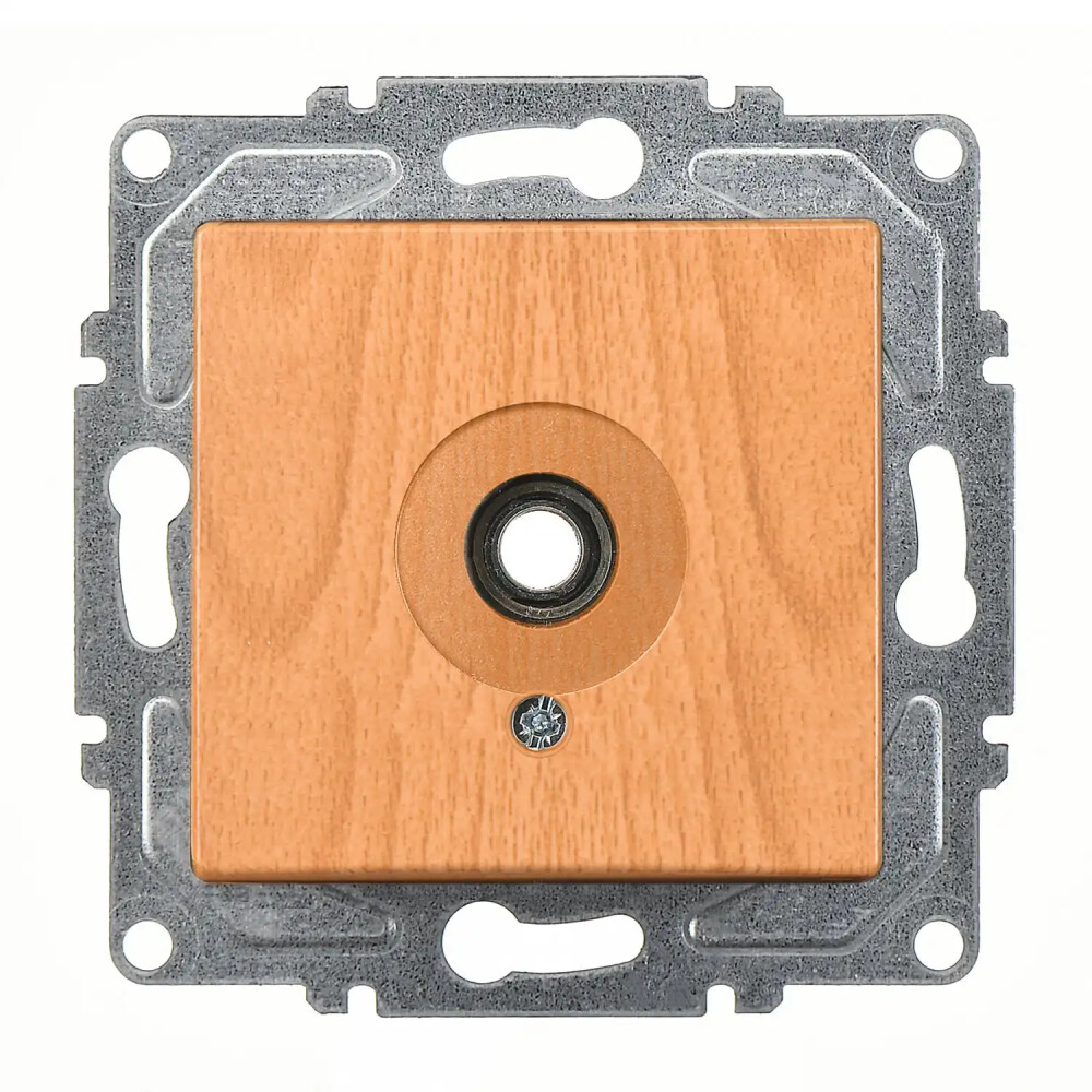 Visage Mikrofon Prizi, Akçaağaç (Mekanizma + Tuş/Kapak) - Günsan Elektrik