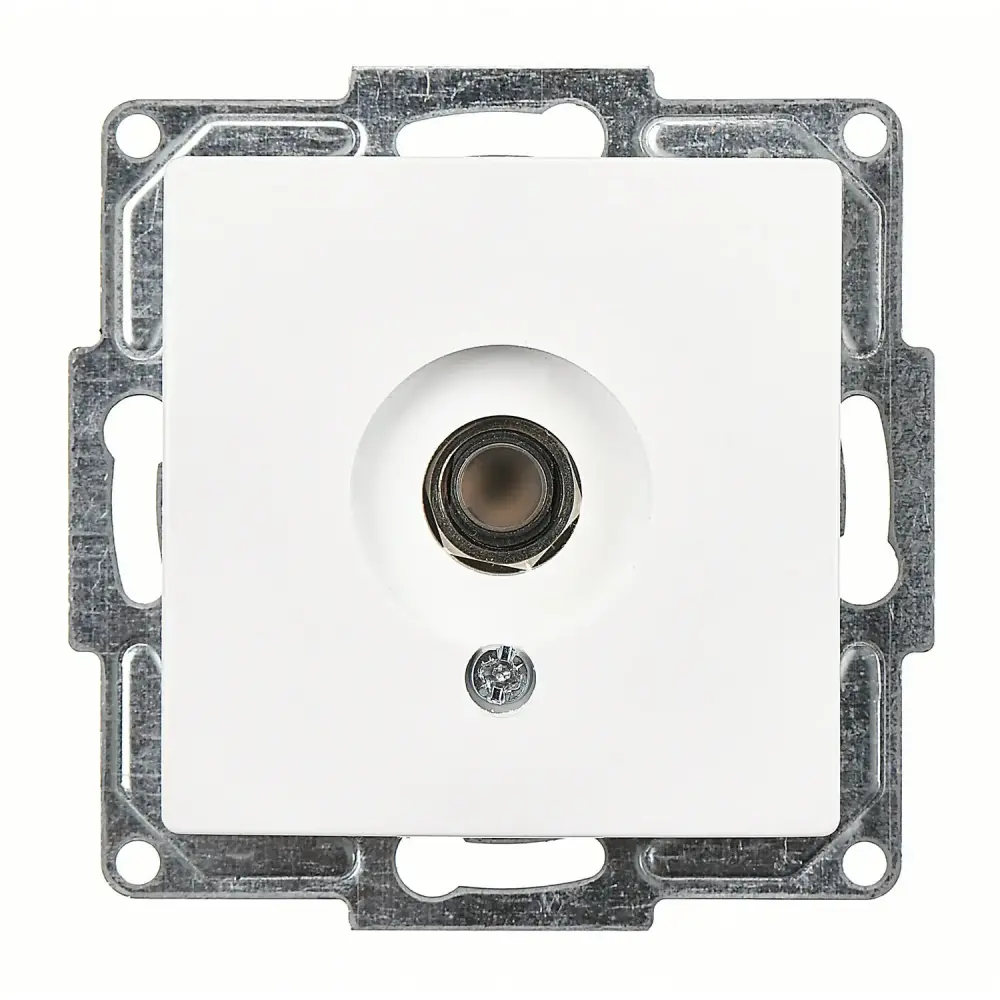 Visage Mikrofon Prizi, Beyaz (Mekanizma + Tuş/Kapak) - 1