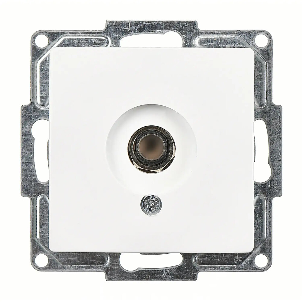 Visage Mikrofon Prizi, Beyaz (Mekanizma + Tuş/Kapak) - Günsan Elektrik