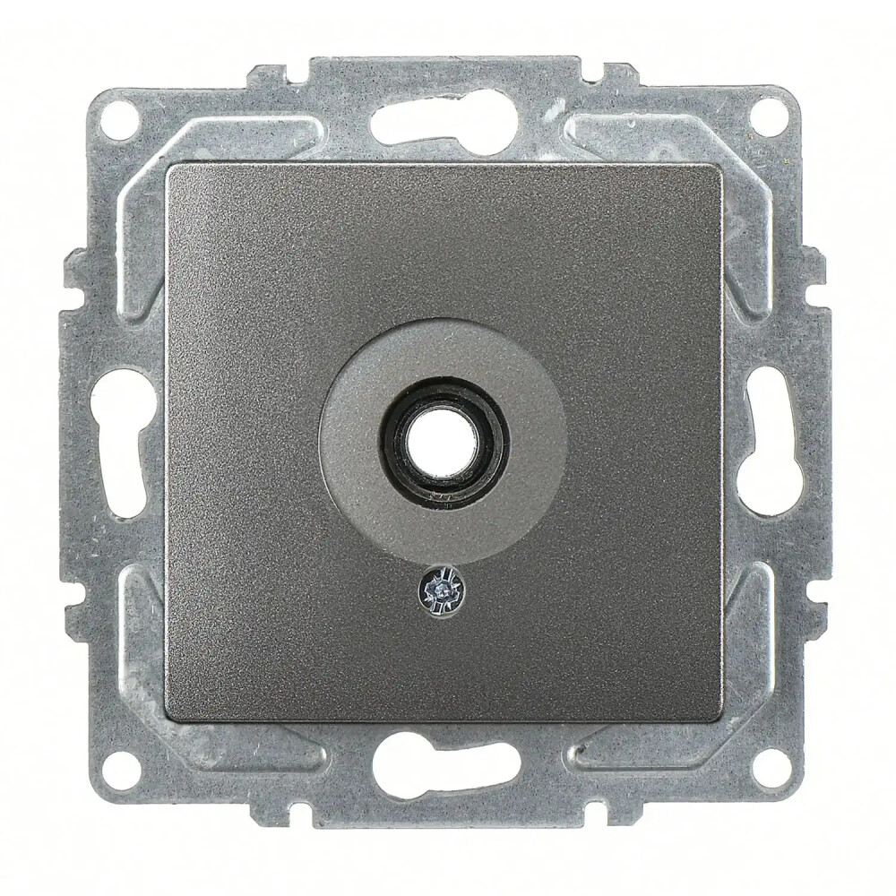 Visage Mikrofon Prizi, Füme (Mekanizma + Tuş/Kapak) - Günsan Elektrik