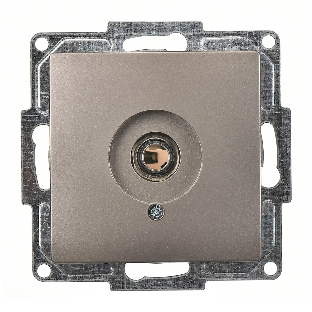 Visage Mikrofon Prizi, Mocha (Mekanizma + Tuş/Kapak) - Günsan Elektrik