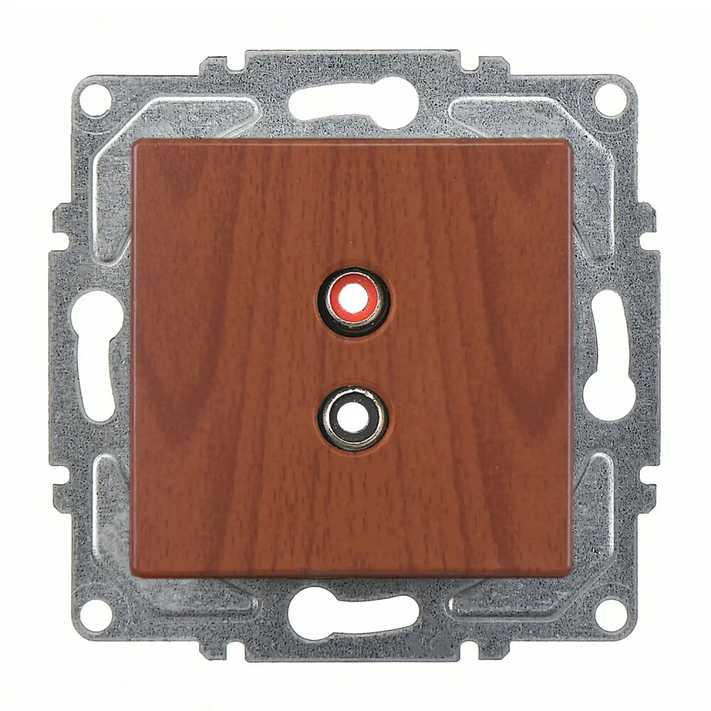 Visage Müzik Yayın Prizi, Ceviz (Mekanizma + Tuş/Kapak) - Günsan Elektrik