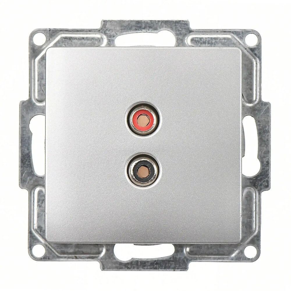 Visage Müzik Yayın Prizi, Gümüş (Mekanizma + Tuş/Kapak) - Günsan Elektrik