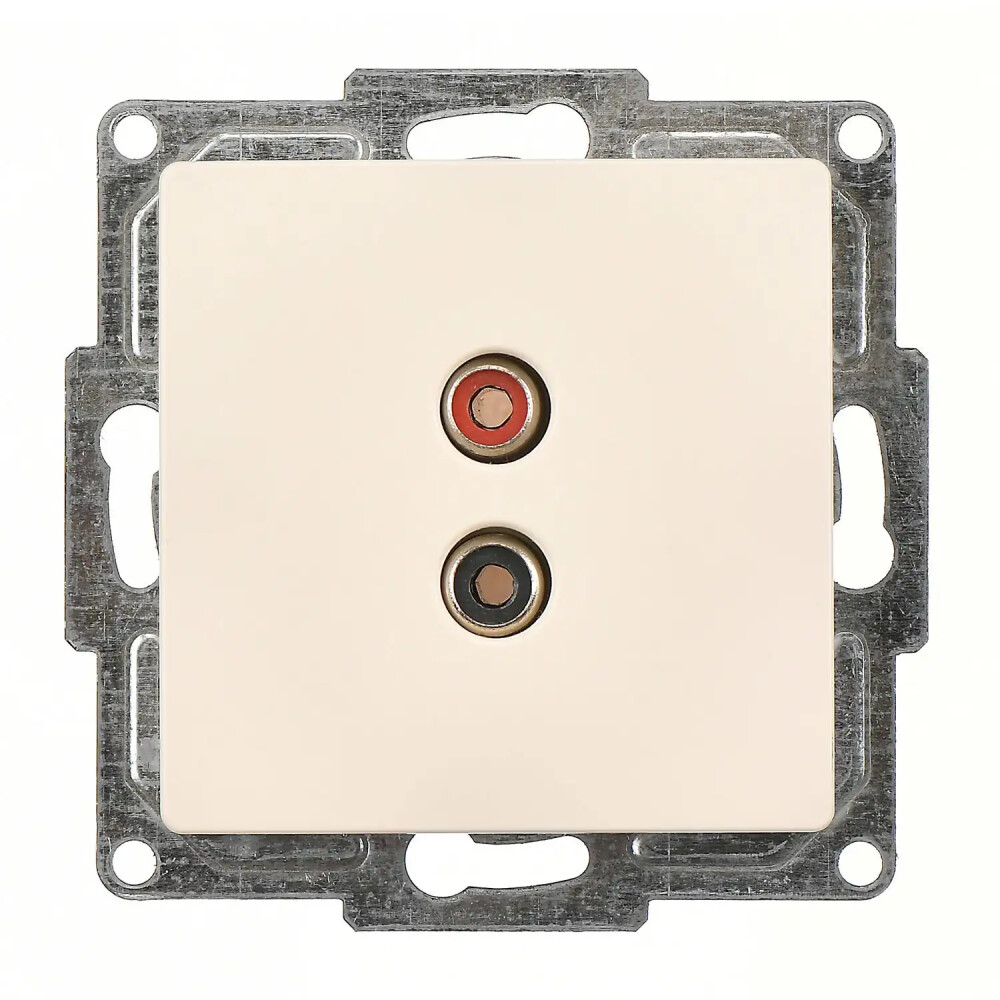 Visage Müzik Yayın Prizi, Krem (Mekanizma + Tuş/Kapak) - Günsan Elektrik