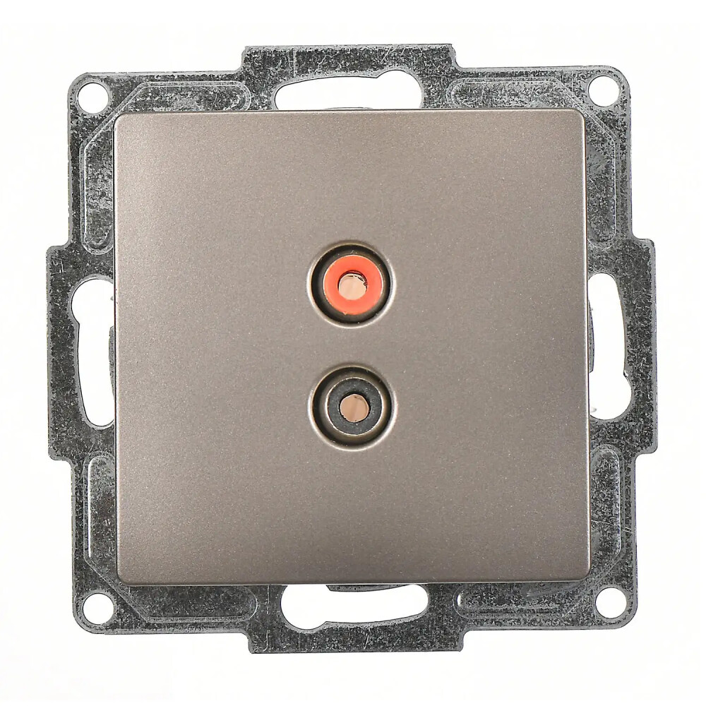 Visage Müzik Yayın Prizi, Mocha (Mekanizma + Tuş/Kapak) - Günsan Elektrik