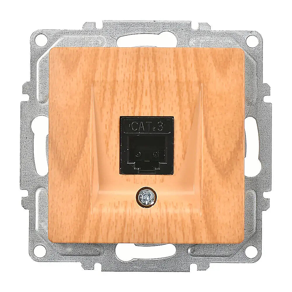 Visage Nümeris Telefon Prizi (Cat3), Akçaağaç (Mekanizma + Tuş/Kapak) 