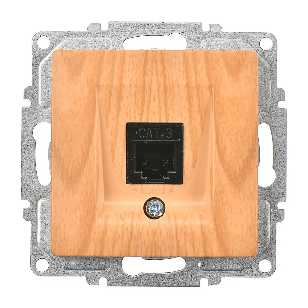 Visage Nümeris Telefon Prizi (Cat3), Akçaağaç (Mekanizma + Tuş/Kapak) 