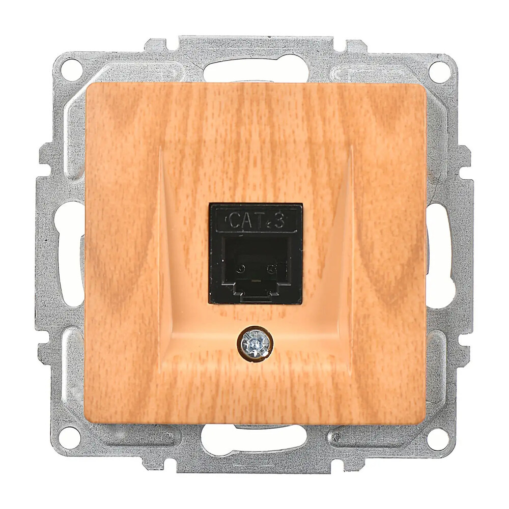 Visage Nümeris Telefon Prizi (Cat3), Akçaağaç (Mekanizma + Tuş/Kapak) - Günsan Elektrik