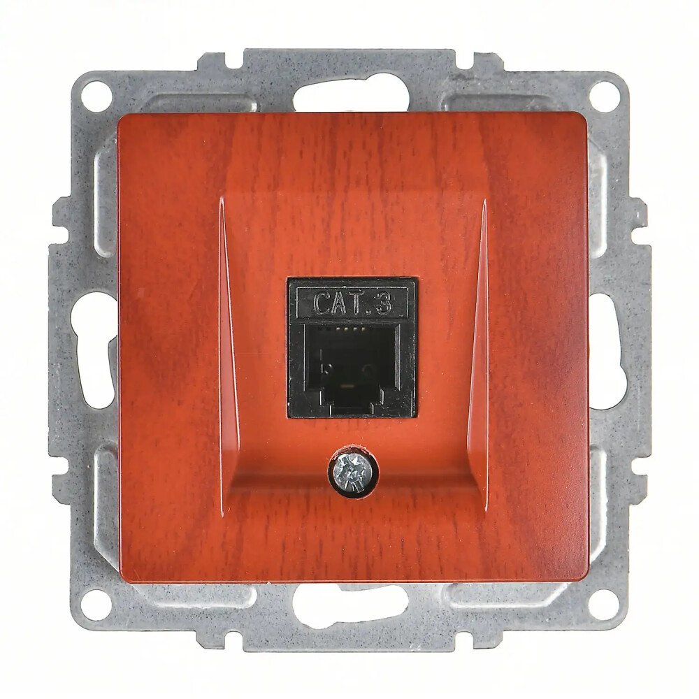 Visage Nümeris Telefon Prizi (Cat3), Kiraz (Mekanizma + Tuş/Kapak) - Günsan Elektrik