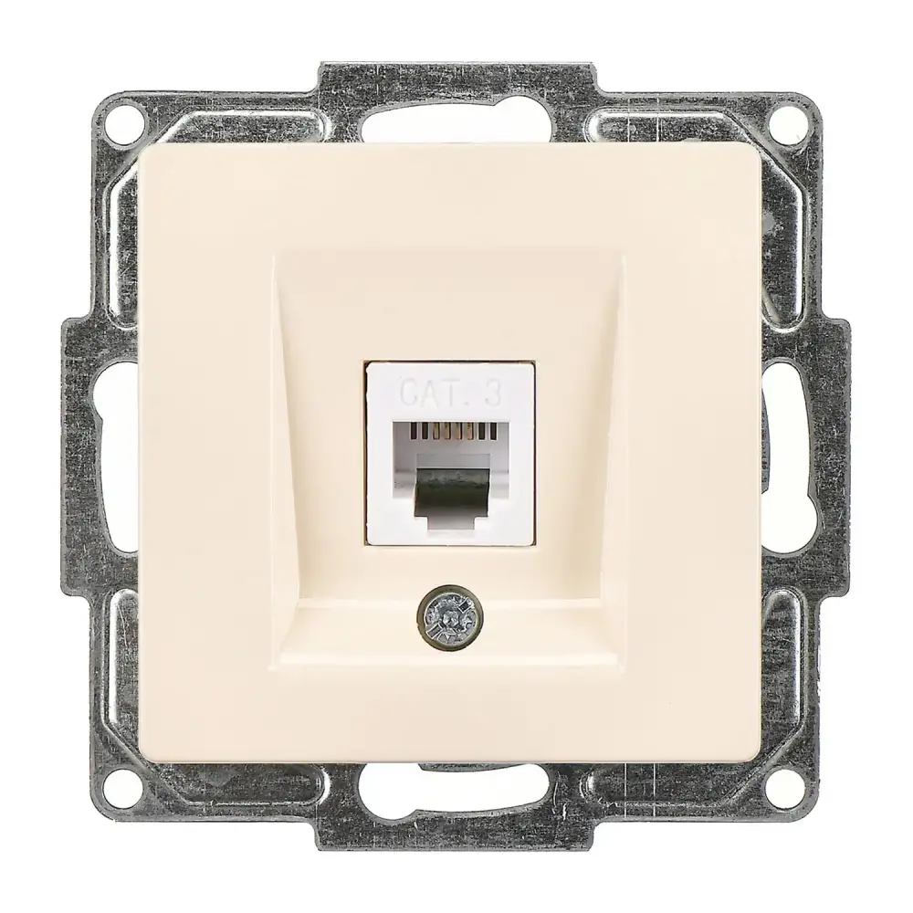 Visage Nümeris Telefon Prizi (Cat3), Krem (Mekanizma + Tuş/Kapak) 
