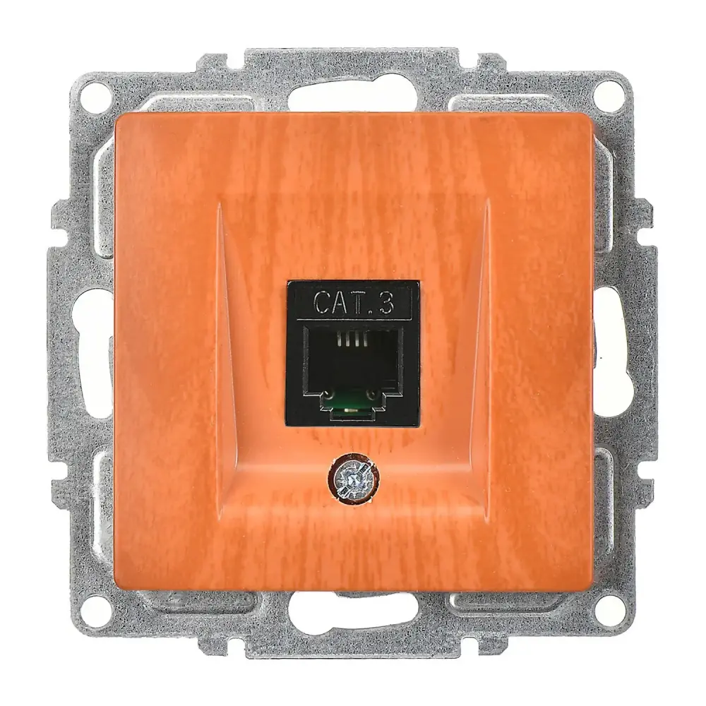 Visage Nümeris Telefon Prizi (Cat3), Meşe (Mekanizma + Tuş/Kapak) 