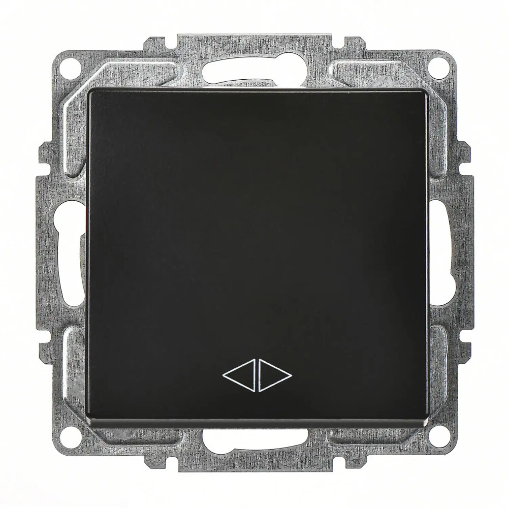 Visage Permütatör (Ara Vavien), Metalik Siyah (Mekanizma + Tuş/Kapak) - Günsan Elektrik