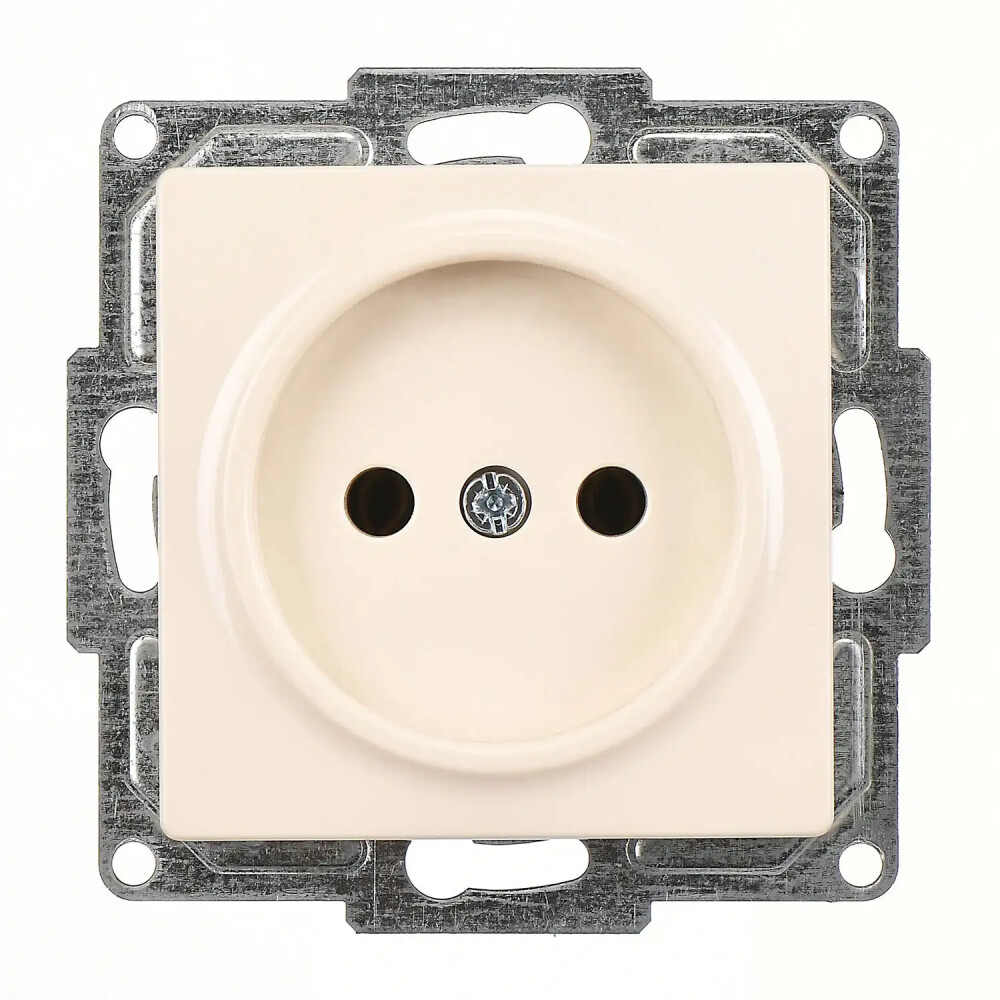 Visage Priz, Krem (Mekanizma + Tuş/Kapak) - Günsan Elektrik