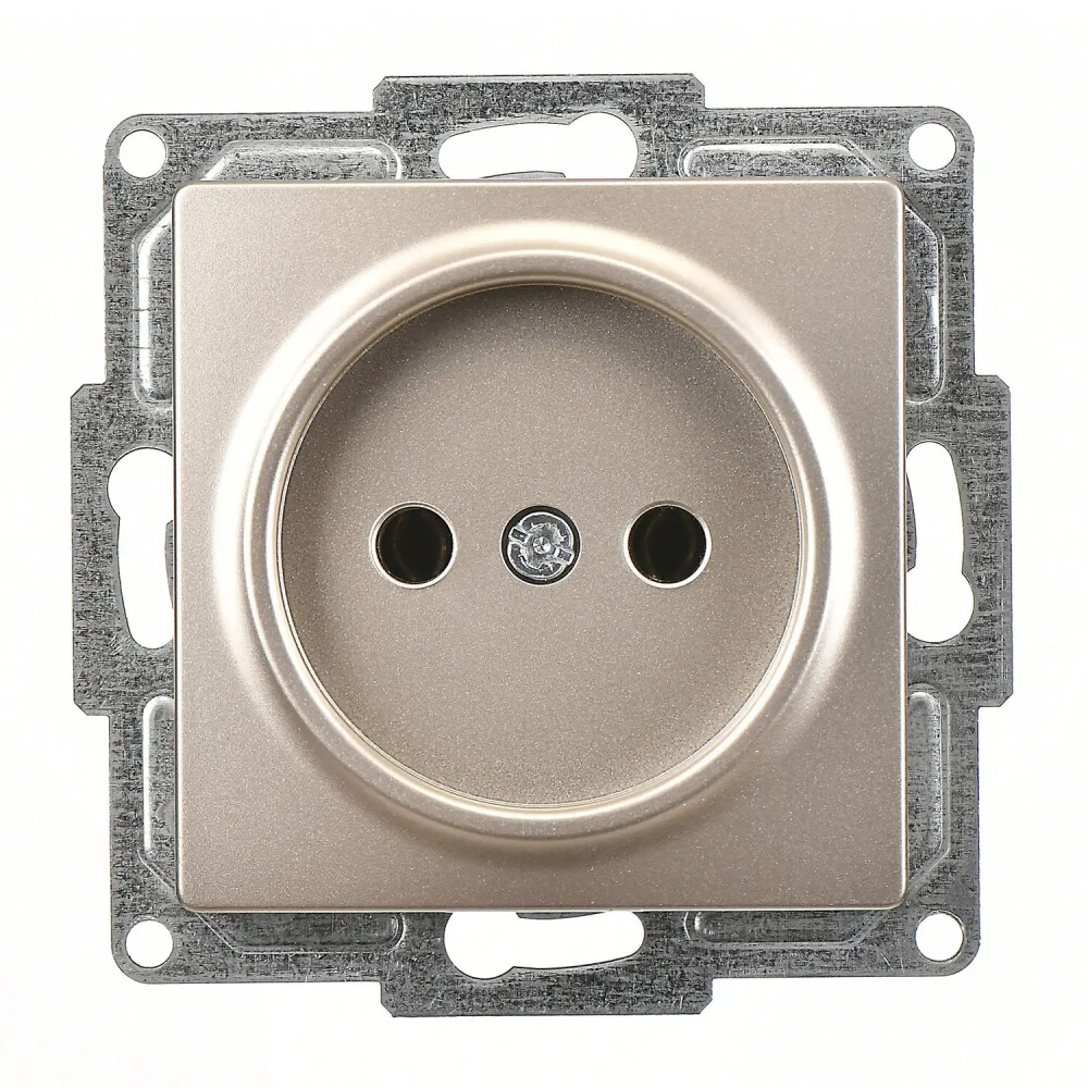 Visage Priz, Metalik Bej (Mekanizma + Tuş/Kapak) - Günsan Elektrik