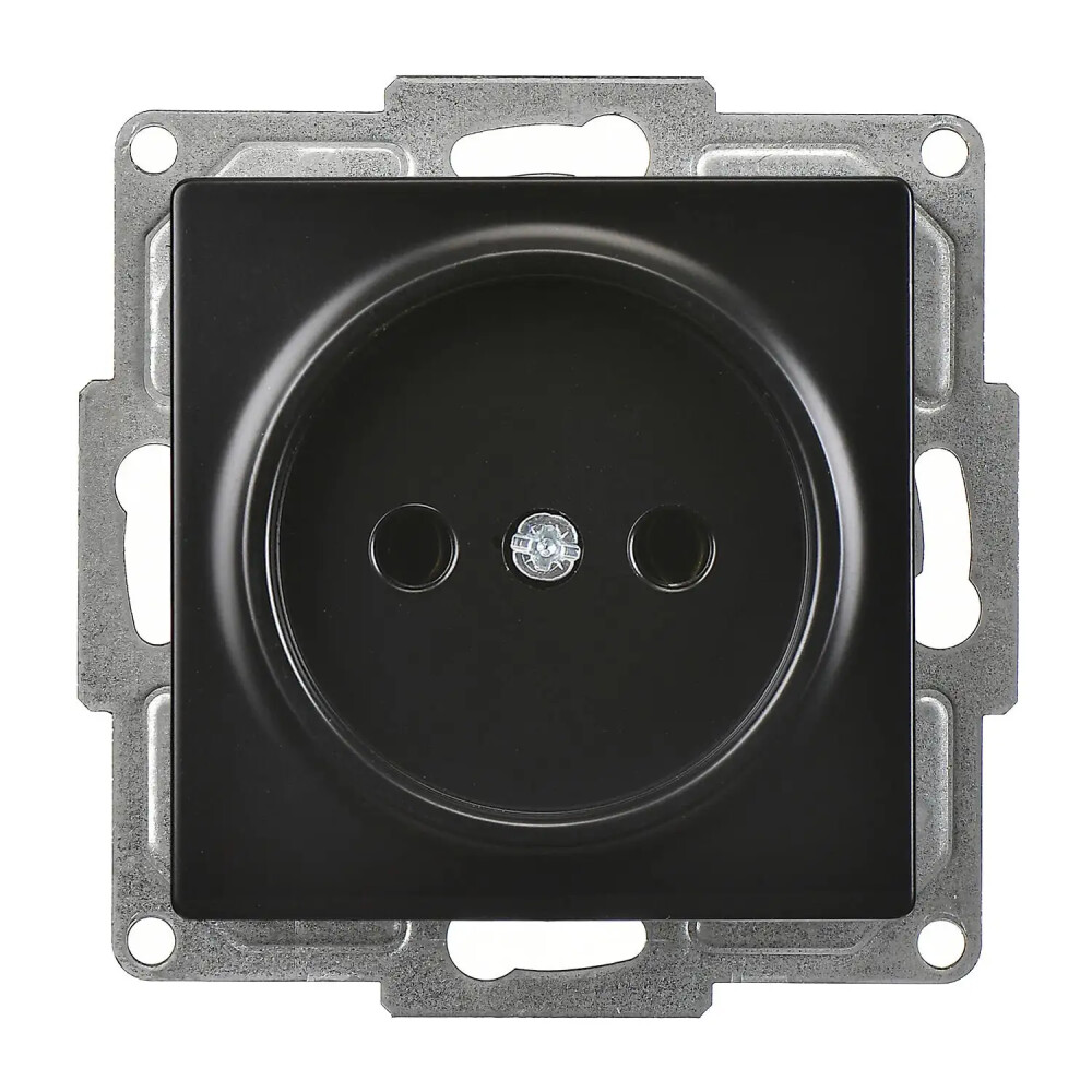 Visage Priz, Metalik Siyah (Mekanizma + Tuş/Kapak) - Günsan Elektrik