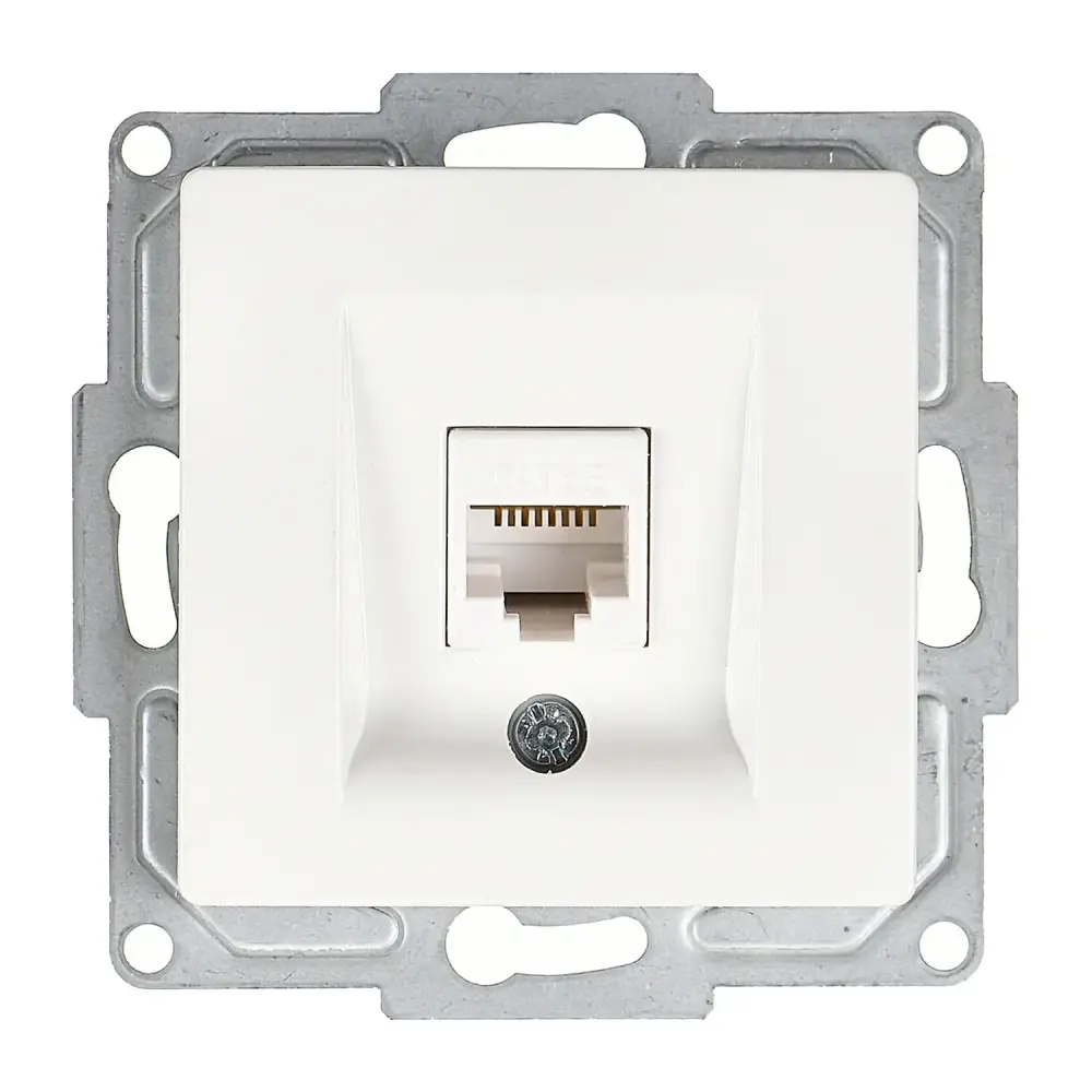 Visage Tekli Data Prizi (RJ45 Cat5E), Beyaz (Mekanizma + Tuş/Kapak) - 1