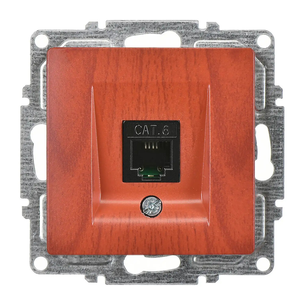 Visage Tekli Data Prizi (RJ45 Cat6), Kiraz (Mekanizma + Tuş/Kapak) - Günsan Elektrik